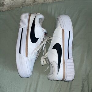 White and Black Nike Court Legacy Sneaker